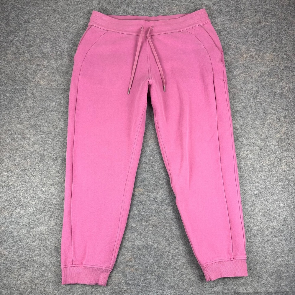 Lululemon Scuba High-Rise Jogger Fleece 28" Cotton Terry W5CVAS Pink Womens 14
